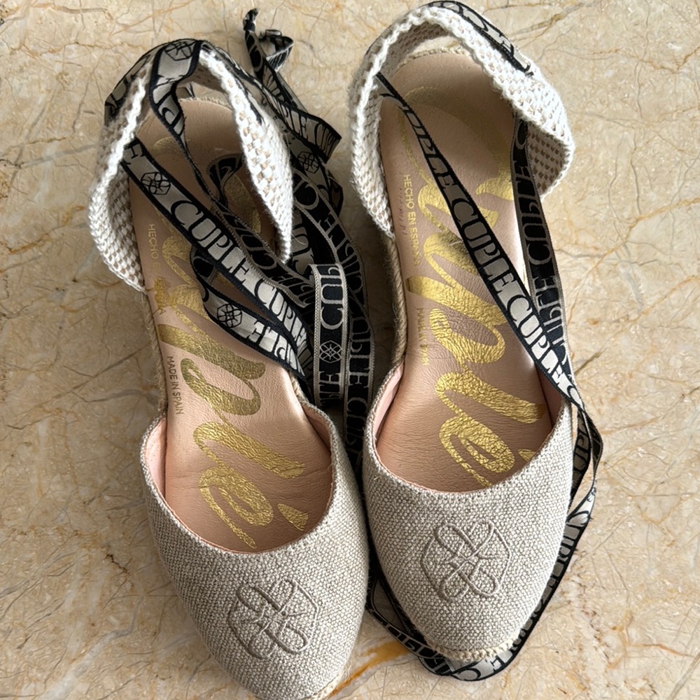 Women's Beige Espadrille Wedge